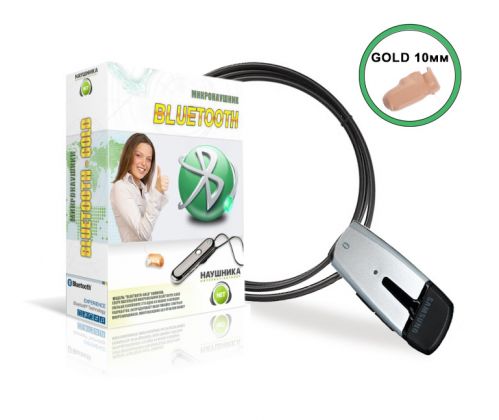 Set Bluetooth SAMSUNG Simple + Micro earpiece "GOLD"
